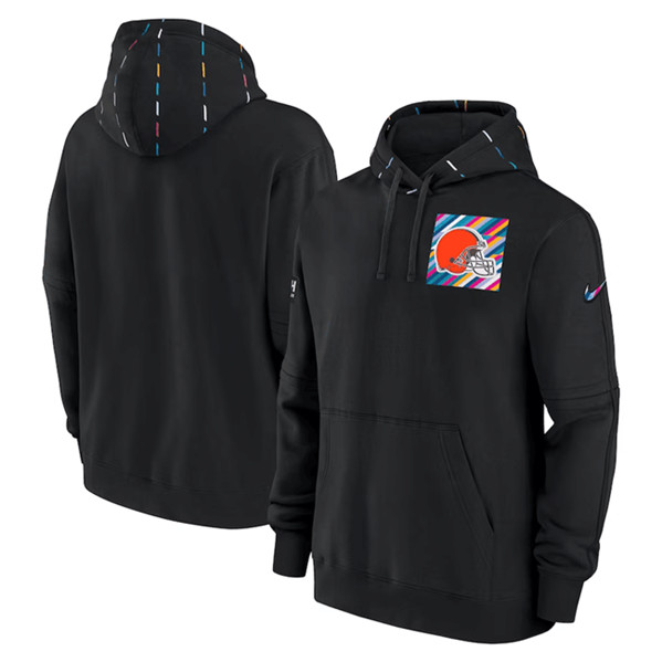 Men's Cleveland Browns Black 2023 Crucial Catch Club Pullover Hoodie